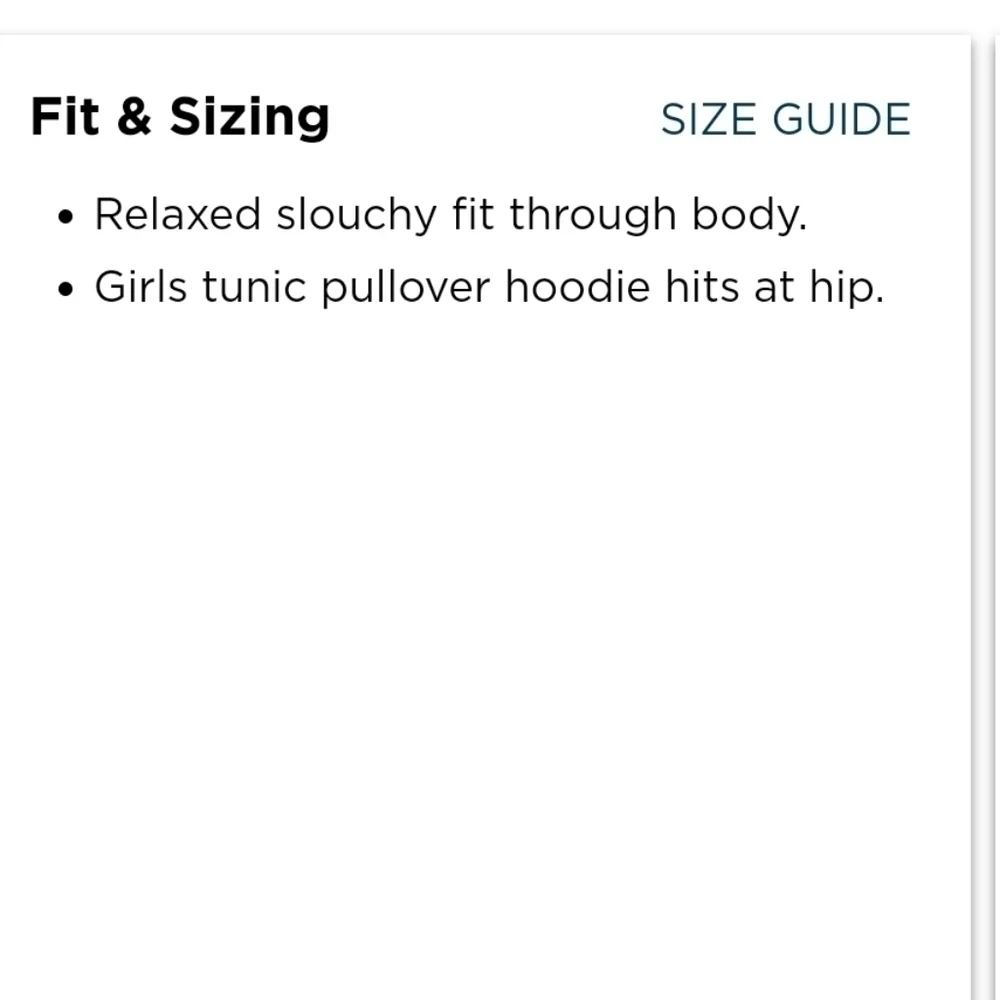Old Navy Pullover Tunic Hoodie for Girls